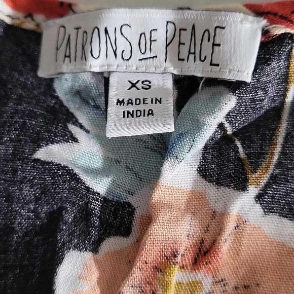 Patrons of Peace Long Sleeve Flowy Floral Mini Dress - Picture 5 of 5